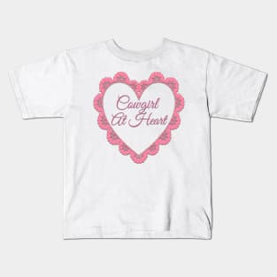 Cowgirl At Heart Kids T-Shirt